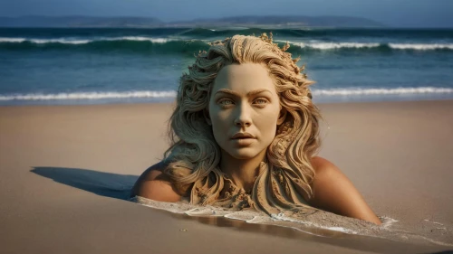 sand sculpture,sand art,sand sculptures,medusa,siren,mermaid,sand waves,water nymph,sand seamless,carved,woman sculpture,aphrodite's rock,aphrodite,plastic arts,head stuck in the sand,medusa gorgon,sand clock,sirens,mother earth statue,god of the sea