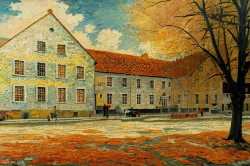 landsberg,rubjerg knude,jaśminowiec,street scene,augustów,dürer house,muenster,bremen,zwartnek arassari,early winter,hamelin,nikolaiviertel,town house,village scene,old town house,market place,dutch mill,homberg,gufufoss,escher village,Art sketch,Art sketch,Woodcut