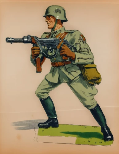 red army rifleman,patrol,rifleman,usmc,infantry,combat medic,federal army,advertising figure,military person,man holding gun and light,vietnam veteran,defense,army men,grenadier,medic,submachine gun,patrols,french foreign legion,soldier,game illustration,Unique,Design,Character Design