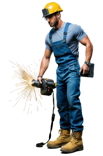 blue-collar worker,repairman,tradesman,angle grinder,construction worker,contractor,gas welder,electrical contractor,hammer drill,ironworker,janitor,worker,construction set toy,power drill,blue-collar,construction industry,handyman,string trimmer,electrician,power tool,Illustration,American Style,American Style 01