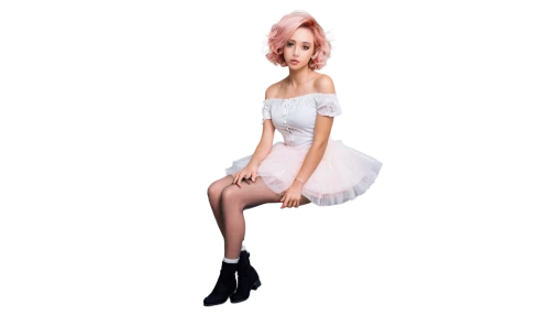 pixie-bob,white winter dress,pixie,dress doll,ballerina girl,overskirt,girl on a white background,doll dress,lycia,crinoline,ballerina,pinup girl,little ballerina,white dress,female doll,hoopskirt,bridal clothing,tulle,ballet tutu,lily-rose melody depp,Illustration,Retro,Retro 11