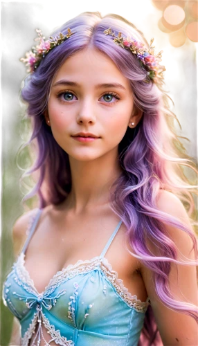 violet head elf,fae,little girl fairy,faerie,rapunzel,child fairy,faery,fairy tale character,fairy,rosa 'the fairy,fairy queen,female doll,rosa ' the fairy,precious lilac,doll's facial features,flower fairy,princess sofia,acerola,princess anna,garden fairy,Conceptual Art,Fantasy,Fantasy 31