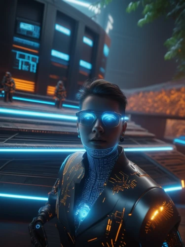 cyber glasses,infiltrator,vendor,cyberpunk,neon human resources,tracer,lens flare,scifi,freelancer,anomaly,neottia nidus-avis,aquanaut,nova,alien warrior,sci-fi,sci - fi,enforcer,glider pilot,light effects,streampunk,Photography,General,Sci-Fi