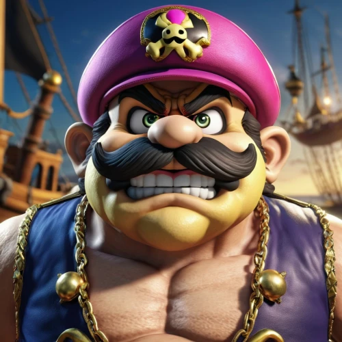 pirate,jolly roger,popeye,pirates,pirate treasure,the emperor's mustache,sloop,crossbones,tugboat,mario,skipper,super mario,mayor,game character,moustache,super mario brothers,admiral von tromp,piracy,mustache,odyssey,Photography,General,Realistic