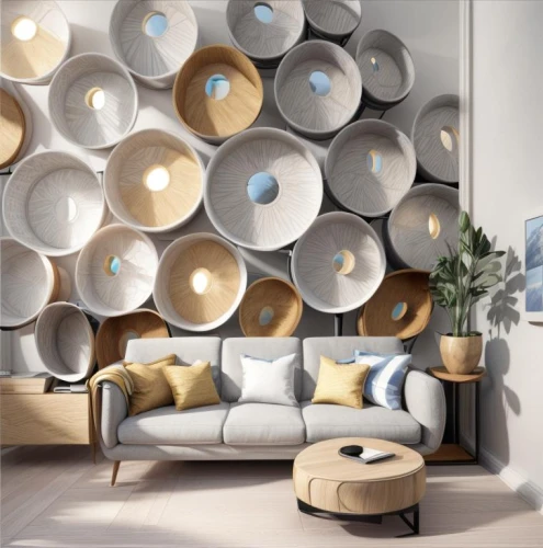 modern decor,contemporary decor,wall lamp,wall sticker,wall decoration,round metal shapes,wall decor,globes,interior decoration,discus,wall plaster,discs,lampshades,decorative fan,gold wall,decorates,interior decor,round bales,wall light,patterned wood decoration