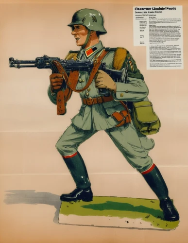 red army rifleman,infantry,patrol,combat medic,federal army,grenadier,usmc,submachine gun,military person,marine expeditionary unit,model kit,the sandpiper general,military uniform,rifle,military organization,patrols,game illustration,defense,advertising figure,french foreign legion,Unique,Design,Character Design