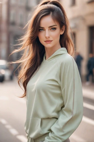 long-sleeved t-shirt,women clothes,women fashion,portrait background,female model,artificial hair integrations,menswear for women,beautiful young woman,women's clothing,in a shirt,attractive woman,blouse,celtic woman,romantic look,young woman,georgia,ukrainian,portrait photography,pretty young woman,photographic background,Photography,Natural