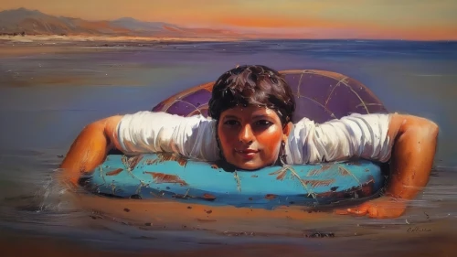 water sofa,waterbed,el mar,inflatable boat,personal water craft,raft,ron mueck,man at the sea,el salvador dali,sea kayak,oil painting on canvas,merman,kayaker,kayak,life raft,oil painting,oil on canvas,inflatable pool,inflatable,dinghy,Illustration,Paper based,Paper Based 04