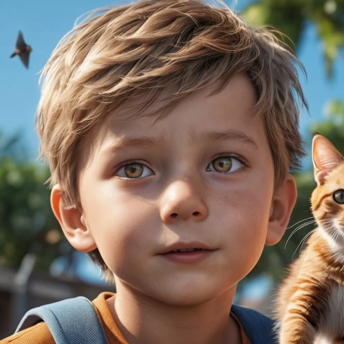 cat's eyes,children's eyes,child fox,mowgli,miguel of coco,cat with blue eyes,child portrait,orange eyes,children's background,max,animal film,cgi,cat,game art,felidae,ritriver and the cat,the eyes of god,little cat,cat child,b3d,Photography,General,Realistic