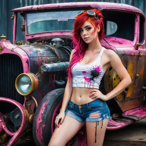 tattoo girl,retro pin up girl,pin up girl,retro pin up girls,harley,pinup girl,junkyard,retro girl,dodge la femme,rockabilly style,pin-up girl,hotrods,hot rod,pin-up model,pink car,pin up girls,car model,watercolor pin up,pin up,catrina calavera,Conceptual Art,Graffiti Art,Graffiti Art 08