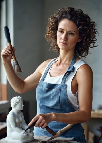 girl in the kitchen,sculptor,woman holding pie,female worker,metalsmith,painting technique,girl in overalls,woodworker,artisan,italian painter,sheep shearer,woman holding gun,tinsmith,girl with bread-and-butter,a carpenter,woman sculpture,blue-collar worker,woman sitting,stonemason's hammer,craftsman,Photography,Documentary Photography,Documentary Photography 15
