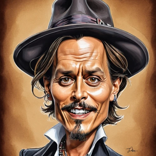 caricaturist,caricature,stetson,deadwood,lokportrait,johnnycake,vector illustration,john day,hatter,ringmaster,john doe,hill billy,leonardo devinci,david bates,black hat,lincoln blackwood,western,brown hat,cartoon doctor,deacon,Illustration,Abstract Fantasy,Abstract Fantasy 23