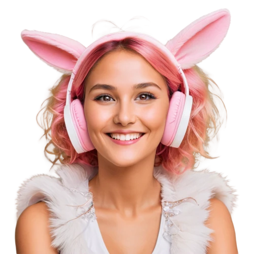 no ear bunny,rabbit ears,easter bunny,costume accessory,easter theme,ears,wireless headset,cat ears,foam crowns,unicorn crown,bunny,ears of cows,little bunny,costume hat,headgear,bunny smiley,spring unicorn,bluetooth headset,casque,long-eared,Illustration,Retro,Retro 03