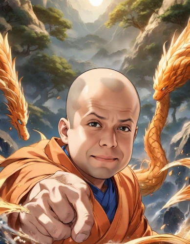 indian monk,monk,yogi,buddhist monk,alibaba,guru,takikomi gohan,shaolin kung fu,theravada buddhism,bapu,hindu,rupee,ramayan,dragonball,qi-gong,avatar,dai pai dong,chowmein,gandhi,saji,Digital Art,Anime