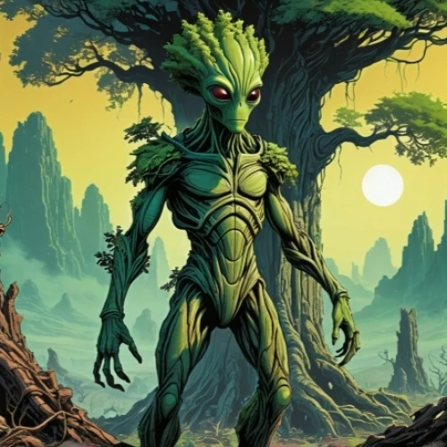 groot super hero,tree man,groot,alien warrior,patrol,baby groot,forest man,dryad,sacred fig,creepy tree,tree-rex,green goblin,alien,strange tree,alien planet,waldmeister,green skin,aaa,treeing feist,green tree