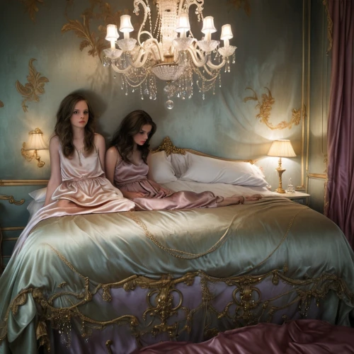 girl in bed,bed linen,nightwear,porcelain dolls,woman on bed,bed,bedding,nightgown,rococo,the girl in nightie,fairytales,bedroom,napoleon iii style,the little girl's room,joint dolls,victorian style,canopy bed,doll house,linens,fairy tales