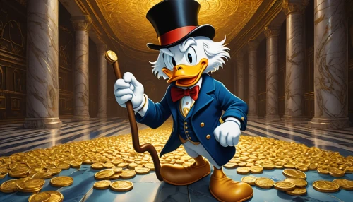 donald duck,donald,gold bullion,gold business,tux,litecoin,altcoins,wealth,geppetto,gold is money,gold price,crypto currency,gold foil 2020,bullion,donald trump,crypto-currency,magistrate,banker,financial advisor,crypto mining,Illustration,Black and White,Black and White 21