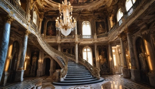 versailles,luxury decay,marble palace,baroque,ornate room,royal interior,royal castle of amboise,the throne,checkered floor,staircase,chambord,villa cortine palace,europe palace,the palace,château de chambord,winding staircase,monbazillac castle,ornate,empty interior,sanssouci,Illustration,Realistic Fantasy,Realistic Fantasy 47