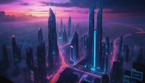 futuristic landscape,cyberpunk,cityscape,fantasy city,futuristic,metropolis,futuristic architecture,dystopian,colorful city,scifi,city skyline,sky city,vast,sci-fi,sci - fi,above the city,dystopia,skyline,city view,city cities,Conceptual Art,Fantasy,Fantasy 17