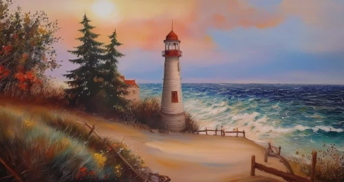 lighthouse,red lighthouse,light house,electric lighthouse,point lighthouse torch,crisp point lighthouse,petit minou lighthouse,coastal landscape,beach landscape,sea landscape,murano lighthouse,fairy chimney,art painting,oil painting on canvas,oil painting,colored pencil background,oil on canvas,church painting,light station,battery point lighthouse,Illustration,Paper based,Paper Based 04