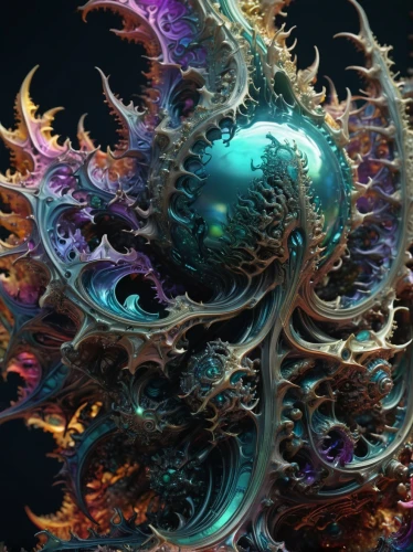 mandelbulb,fractals art,apophysis,fractal environment,fractals,fractalius,fractal,fractal art,celestial chrysanthemum,deep sea nautilus,nautilus,mandelbrodt,flora abstract scrolls,cosmic flower,spiral nebula,shaper,3d fantasy,orb,ornate,polyp,Illustration,Realistic Fantasy,Realistic Fantasy 47