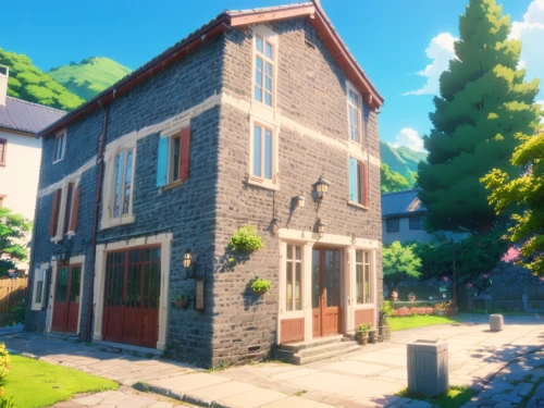 violet evergarden,studio ghibli,little house,old town house,stone house,apartment house,small house,brick house,country cottage,beautiful home,private house,farmhouse,frame house,french building,summer cottage,country house,crispy house,treasure house,traditional house,pub,Anime,Anime,Traditional