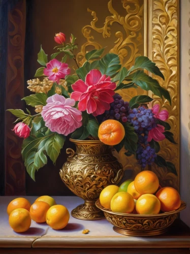 still life of spring,fruit bowl,vase,summer still-life,still-life,floral composition,still life,floral ornament,ikebana,fruit basket,basket of fruit,floral arrangement,basket with apples,bowl of fruit,oranges,persian norooz,tangerines,tea still life with melon,still life elegant,roses-fruit,Illustration,Retro,Retro 14