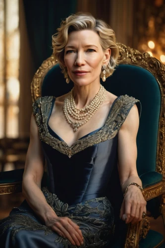 blue jasmine,tilda,queen anne,portrait of christi,old elisabeth,swedish crown,diademhäher,official portrait,elegant,female hollywood actress,queen s,regal,vanity fair,celtic queen,iulia hasdeu castle,downton abbey,elizabeth ii,the crown,elegance,aging icon,Art,Classical Oil Painting,Classical Oil Painting 37