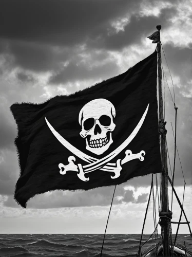 pirate flag,jolly roger,black flag,nautical banner,skull and crossbones,pirates,piracy,pirate,skull and cross bones,pirate ship,east indiaman,skull rowing,sloop-of-war,pirate treasure,black pearl,crossbones,mutiny,flags and pennants,hd flag,skull bones,Art,Artistic Painting,Artistic Painting 31