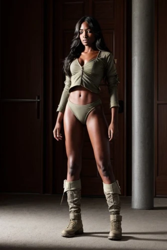 khaki,plus-size model,woman strong,strong military,military,warrior woman,lady honor,serving,woman fire fighter,photo session in bodysuit,hard woman,solider,warrior pose,army,black women,camo,military person,black jane doe,marine corps,maria bayo