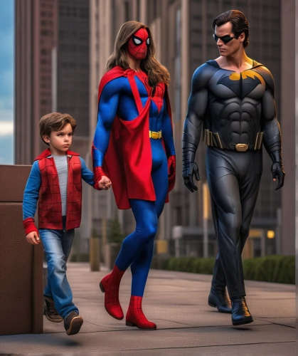 super dad,superheroes,caper family,marvels,laurel family,the dawn family,trinity,comic characters,kid hero,family outing,fathers and sons,ivy family,superhero background,cartoon people,justice league,nightshade family,crime fighting,comic hero,walk with the children,families,Photography,General,Realistic