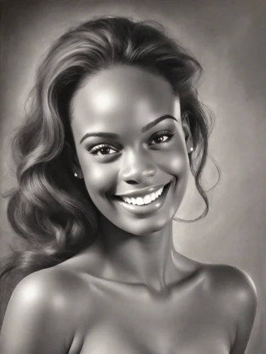 charcoal drawing,african american woman,caricaturist,airbrushed,charcoal pencil,graphite,oil painting,oil painting on canvas,caricature,a girl's smile,african woman,art painting,digital painting,girl drawing,oil paint,charcoal,black woman,pencil drawing,oil on canvas,pencil drawings