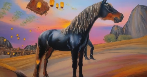 painted horse,colorful horse,fire horse,black horse,unicorn art,oil on canvas,pegasus,a horse,carnival horse,equine,horse,weehl horse,oil painting on canvas,horses,arabian horse,unicorn background,fantasy art,pegaso iberia,equines,horseman,Illustration,Paper based,Paper Based 04