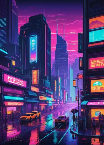 cyberpunk,colorful city,cityscape,80s,80's design,neon arrows,tokyo city,neon,shinjuku,fantasy city,neon coffee,neon lights,tokyo,aesthetic,vapor,neon drinks,metropolis,urban,retro background,neon cocktails,Art,Classical Oil Painting,Classical Oil Painting 24