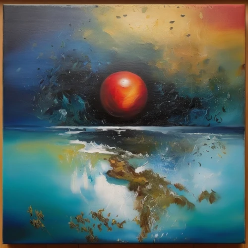 underwater landscape,sea landscape,oil on canvas,oil painting on canvas,fruits of the sea,oil painting,quandong,seascape,exploration of the sea,abstract painting,zao,landscape with sea,coastal landscape,painting technique,oils,golden apple,el mar,deep coral,passion-fruit,water apple,Illustration,Paper based,Paper Based 04