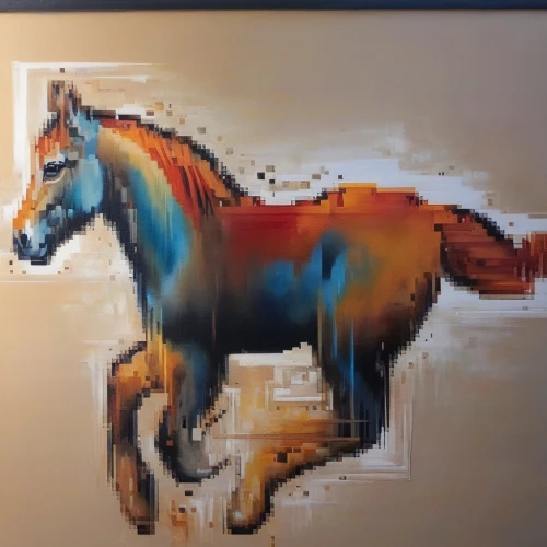 painted horse,colorful horse,unicorn art,fire horse,a horse,horse,painting technique,pixel art,computer art,facebook pixel,glass painting,neigh,equine,weehl horse,pixelgrafic,palomino,half horse,unicorn,horse looks,pixel,Illustration,Paper based,Paper Based 04