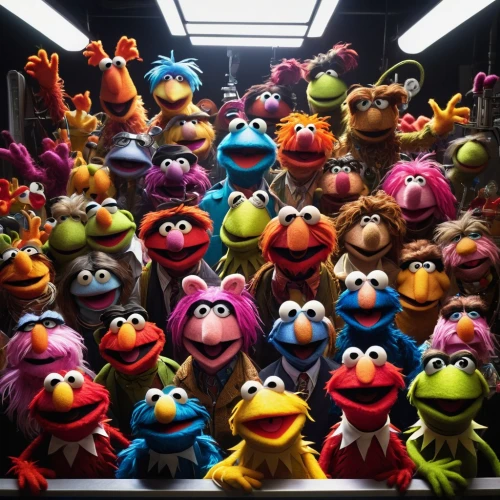 the muppets,sesame street,puppets,the bus space,angry birds,stuffed toys,muppet,cuddly toys,plush toys,plush dolls,stuffed animals,stuff toy,puppet theatre,frog gathering,plush figures,animal train,frogs,audience,rides amp attractions,characters,Conceptual Art,Fantasy,Fantasy 17
