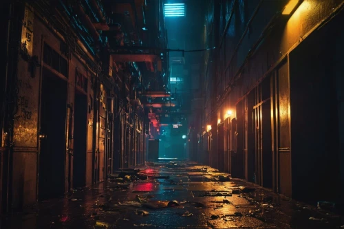 alleyway,alley,shanghai,hong kong,kowloon city,blind alley,kowloon,cyberpunk,narrow street,hanoi,old linden alley,passage,taipei,chinatown,chongqing,urban,china town,hk,nightlife,slum,Conceptual Art,Sci-Fi,Sci-Fi 26