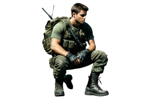 cargo pants,paratrooper,military person,patrol,mercenary,combat medic,png transparent,gi,kojima,squat position,cleanup,eod,ballistic vest,rifleman,steve rogers,vietnam veteran,png image,soldier,drone operator,grenadier,Conceptual Art,Sci-Fi,Sci-Fi 02