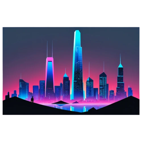 city skyline,cityscape,dusk background,futuristic landscape,mobile video game vector background,skyscraper,skyscrapers,growth icon,skyline,skycraper,chicago skyline,background vector,colorful city,burj,city,metropolis,cube background,dubai,electric tower,the skyscraper,Unique,Design,Sticker