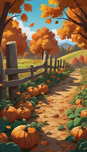 fall landscape,autumn background,autumn landscape,cartoon video game background,autumn scenery,autumn theme,autumn day,background vector,pumpkin autumn,thanksgiving background,autumn camper,autumn walk,autumn forest,autumn frame,autumn idyll,halloween background,autumn mountains,autumn morning,one autumn afternoon,autumn,Illustration,Japanese style,Japanese Style 07