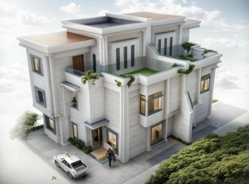 cubic house,eco-construction,cube house,two story house,sky apartment,apartment building,build by mirza golam pir,residential house,appartment building,architectural style,modern building,residential building,3d rendering,modern house,modern architecture,luxury real estate,cube stilt houses,residential tower,private house,iranian architecture