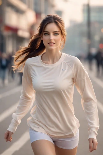 female runner,woman walking,long-sleeved t-shirt,sprint woman,running,aerobic exercise,active shirt,jogging,girl walking away,free running,girl in t-shirt,see-through clothing,jogger,long-distance running,running fast,run uphill,advertising clothes,pedestrian,runner,wearables,Photography,Natural