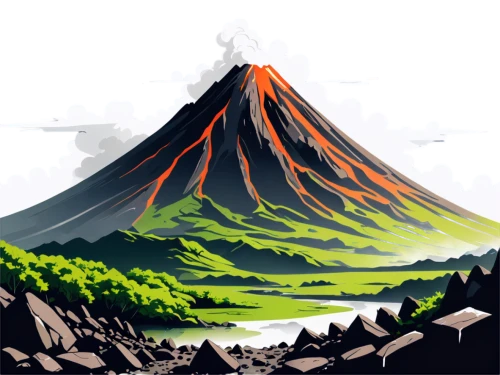 stratovolcano,volcano,volcanic landscape,volcanos,krafla volcano,volcanoes,volcanic,the volcano,the volcanic cone,arenal volcano,volcano area,volcanic field,shield volcano,gorely volcano,volcanic landform,active volcano,volcanism,fujiyama,lava dome,mayon,Illustration,Vector,Vector 01