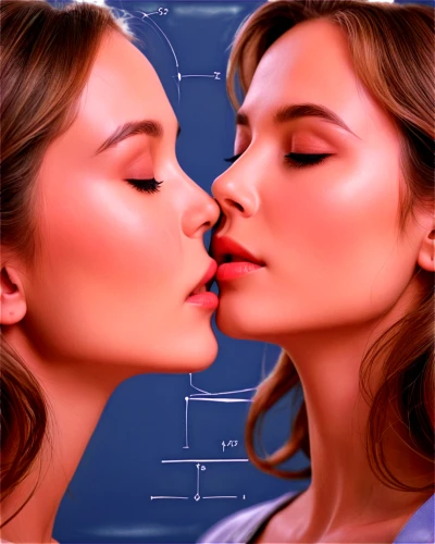 kissing,girl kiss,making out,cheek kissing,digital painting,world digital painting,retouching,digital art,medical illustration,kiss,mother kiss,kisses,digital artwork,vector illustration,romantic portrait,olfaction,two girls,amorous,gemini,hypersexuality,Unique,Design,Blueprint