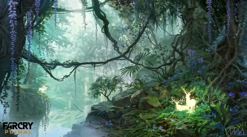 elven forest,fantasy picture,fairy forest,fantasy landscape,forest path,druid grove,forest background,rain forest,fantasy art,enchanted forest,fairy world,fairy village,pathway,concept art,forest landscape,swamp,cartoon video game background,faery,forest dragon,flooded pathway