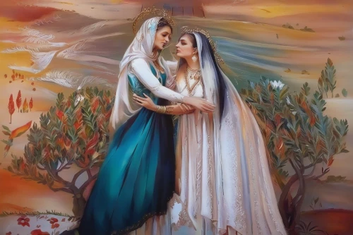 jesus in the arms of mary,holy family,wedding couple,young couple,the prophet mary,khokhloma painting,wedding photo,iranian nowruz,bride and groom,candlemas,silver wedding,oil painting on canvas,romantic portrait,mexican culture,nativity,church painting,the annunciation,mexican tradition,oil painting,mother and father,Illustration,Paper based,Paper Based 04