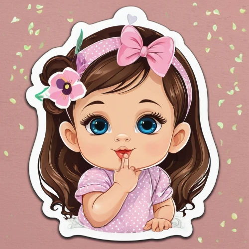 cute cartoon image,cute cartoon character,chibi girl,cute baby,clipart sticker,my clipart,heart clipart,baby frame,pink floral background,scrapbook clip art,chibi,girl doll,babies accessories,baby accessories,crying baby,little flower,baby icons,dribbble,doll's facial features,little princess,Unique,Design,Sticker