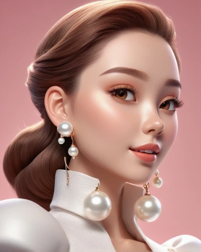 earrings,princess' earring,earring,fashion vector,doll's facial features,digital painting,oil cosmetic,cosmetic,natural cosmetic,jewelry,audrey,vector illustration,3d model,world digital painting,portrait background,vector girl,custom portrait,women's cosmetics,fashion illustration,cg artwork,Unique,3D,3D Character