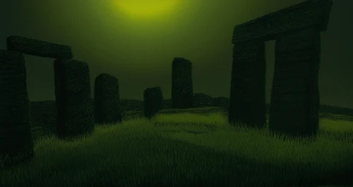 megaliths,stone circles,megalithic,stone circle,stone henge,stonehenge,standing stones,ring of brodgar,monolith,megalith,ancient city,virtual landscape,druid stone,mausoleum ruins,pillars,green landscape,3d background,neolithic,summer solstice,druids,Illustration,Realistic Fantasy,Realistic Fantasy 29